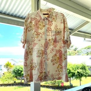 Tori Richard Tropical Paisley Design 100% Silk